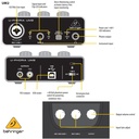 BEHRINGER BEHRINGER INTERFAZ DE AUDIO USB 2X2 CON PREAMPLIFICADOR DE MICROFONO