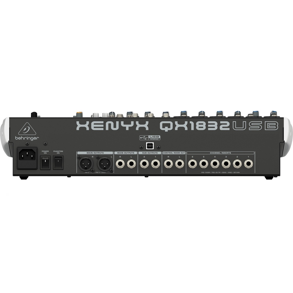 BEHRINGER CONSOLA 18 ENTRADAS Y 3/2 BUSES, CON EFECTOS, USB, INTERFAZ