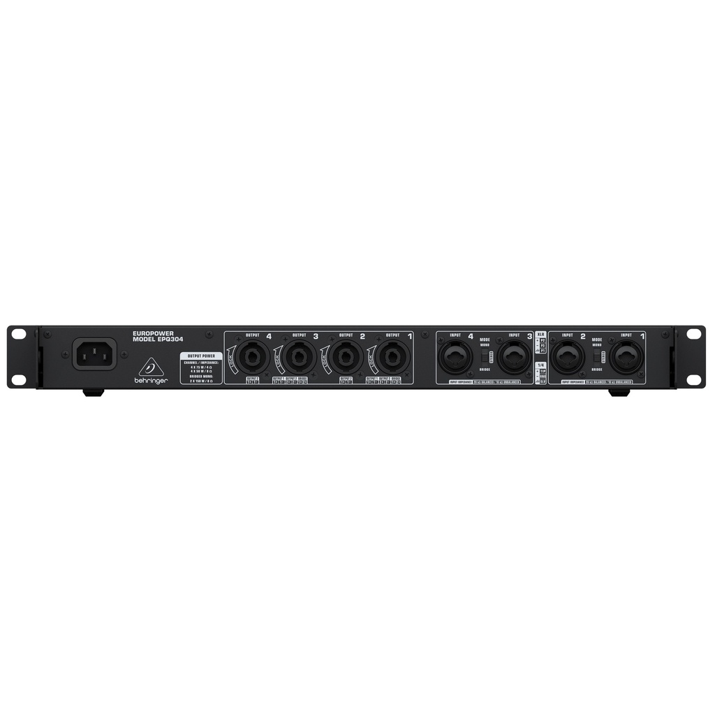 BEHRINGER EUROPOWER AMPLIFICADOR 75W X 4 CANALES