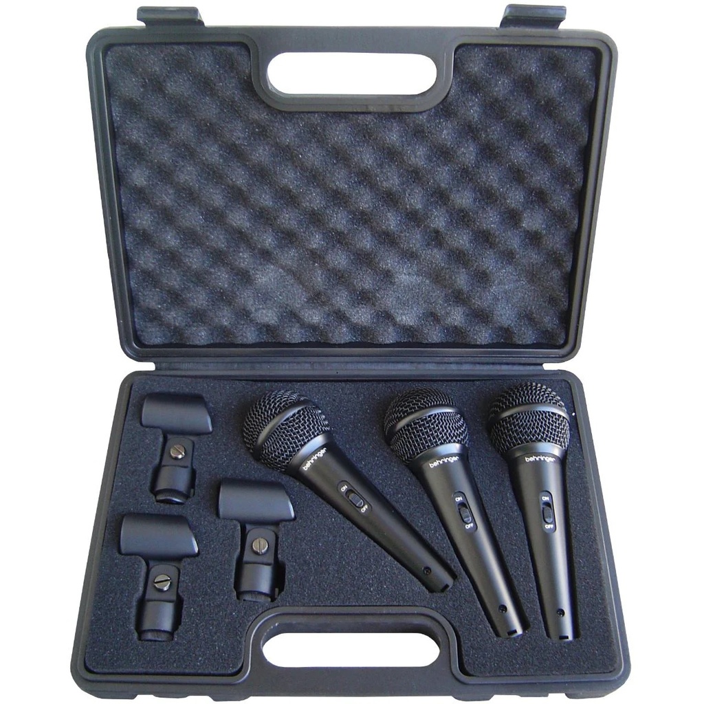 BEHRINGER MICROFONO  VOCAL DINAMICOS CARIOIDE ULTRAVOICE PACK 3 UNIDADES