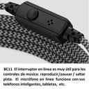 BEHRINGER MICROFONO MINI OMNIDIRECCIONAL CON CABLE 2MT TRS A TRRS