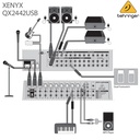 BEHRINGER CONSOLA 24 ENTRADAS Y 4/2 BUSES, CON EFECTOS, USB, INTERFAZ