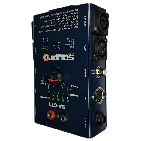 SAYPRO TESTER PROBADOR CABLE SPEAKON XLR TRS RCA DIN