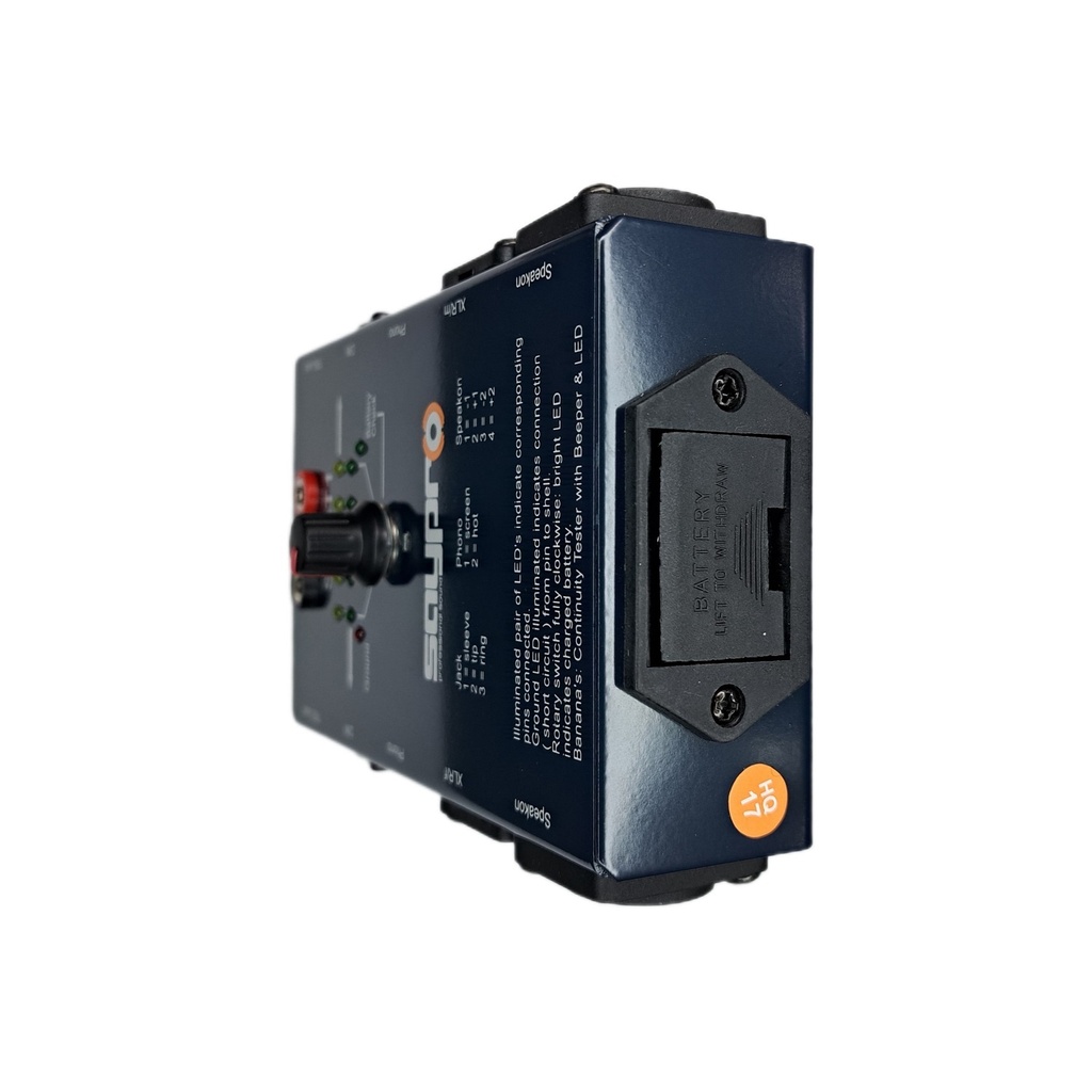 SAYPRO TESTER PROBADOR CABLE SPEAKON XLR TRS RCA DIN