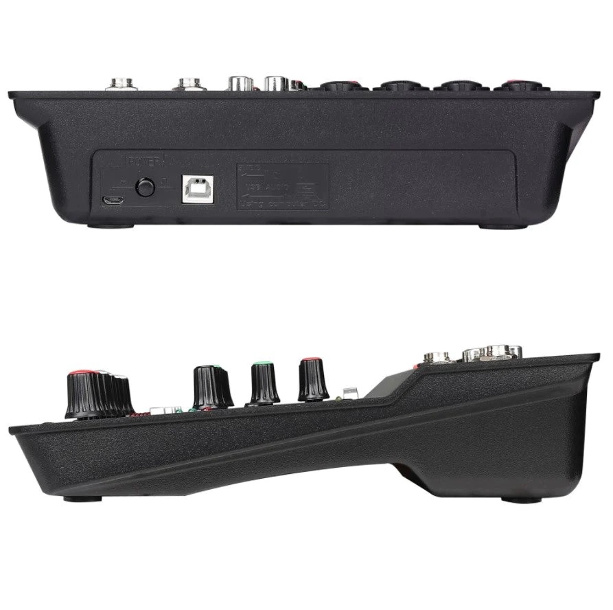 TEYUN CONSOLA 6 CANALES (4 EN XLR / PLUG) CON USB Y PHAPTOM