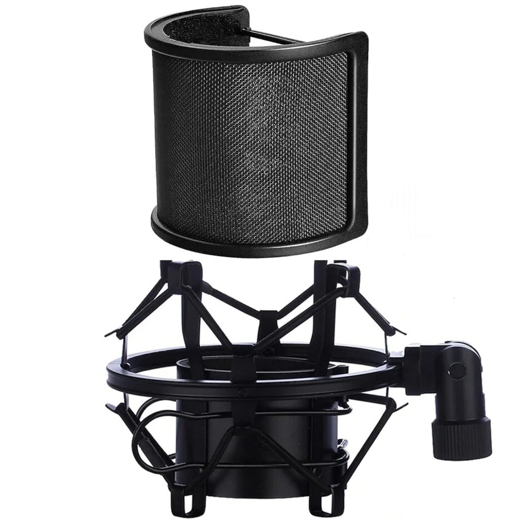 CLAMP CLIP DE SOPORTE TIPO ARAÑA PARA MICROFONO DE ESTUDIO Con AntiPop  BTOOP